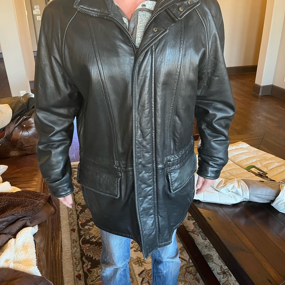 Men’s London Fog Leather coat